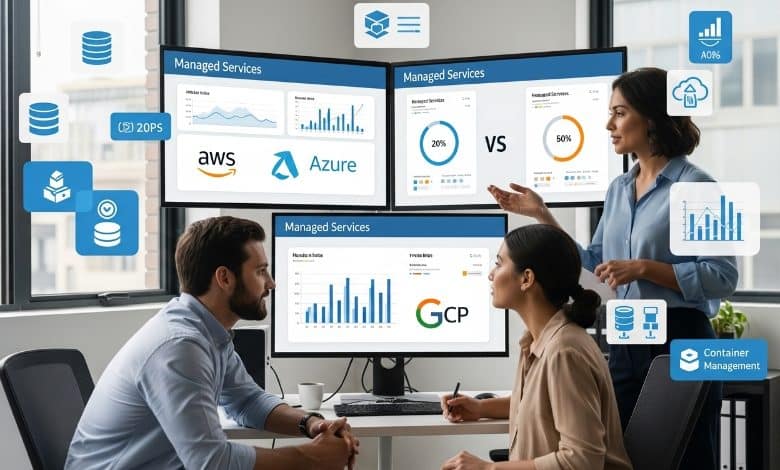 مقارنة خدمات Managed في AWS vs Azure vs GCP