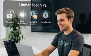 unmanaged vps + firewall إعداد يدوي وتحكم كامل مزايا إعداد VPS غير المُدار