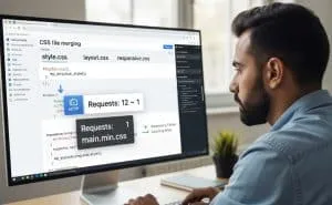 دمج ملفات CSS لتقليل طلبات HTTP