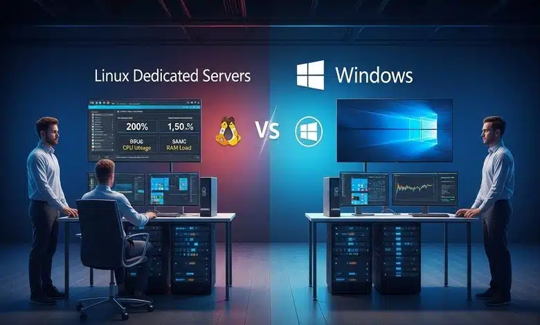 مقارنة بين سيرفر مخصص بنظام Linux وسيرفرات Windows من حيث الكفاءة