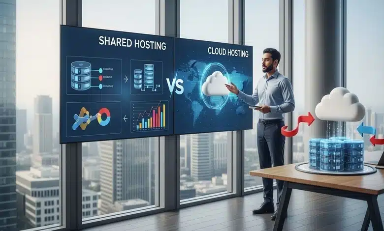 الفرق بين الاستضافة المشتركة والسحابية وأيهما تختار لموقعك؟