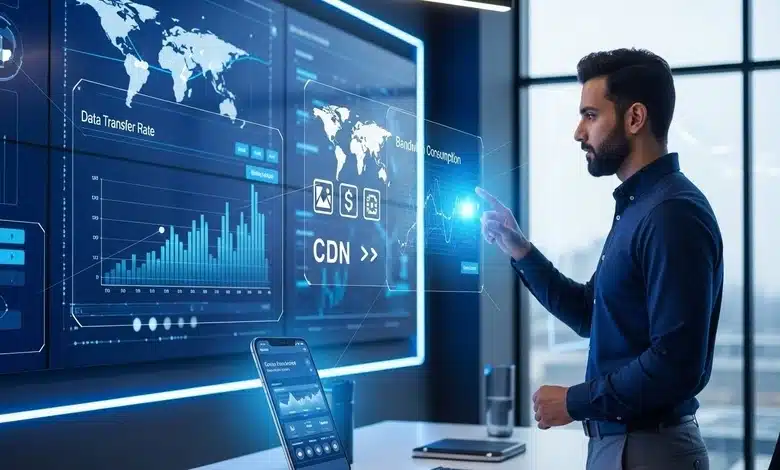 ما العوامل التي تزيد استهلاك البيانات وكيف يمكن الحد منها داخل الاستضافة؟