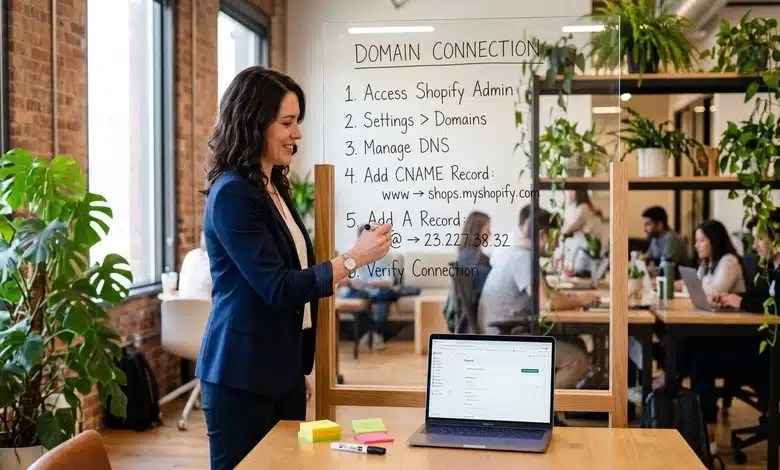 شرح ربط الدومين بمتجر شوبيفاي (Shopify) خطوات ربط الدومين بمتجر شوبيفاي
