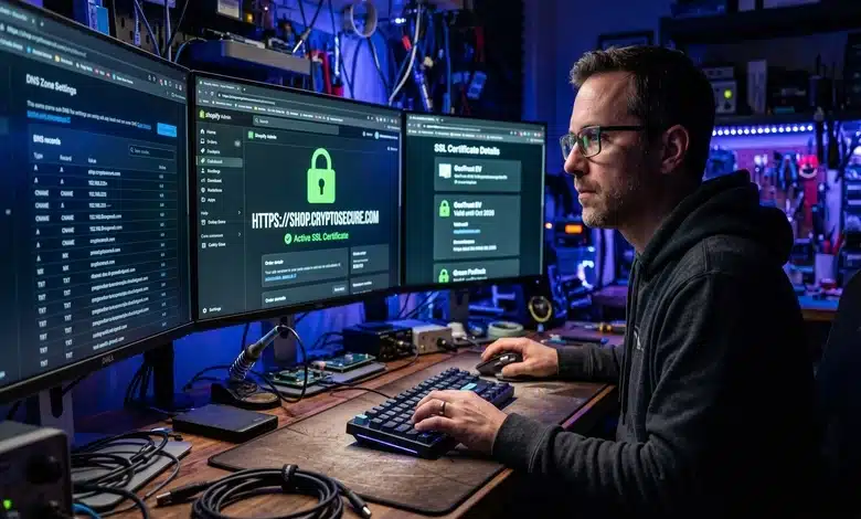 شرح ربط الدومين بمتجر شوبيفاي (Shopify) شرح ربط الدومين بمتجر شوبيفاي (Shopify)