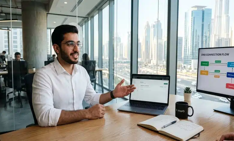 شرح ربط الدومين بمتجر شوبيفاي (Shopify) كيف يتم ربط الدومين بمتجر شوبيفاي بطريقة صحيحة وآمنة؟