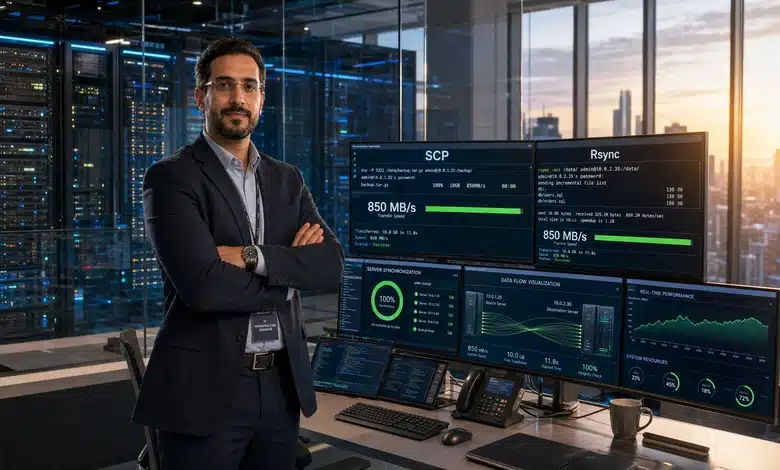 أسرع طريقة لنقل الملفات بين السيرفرات (SCP/Rsync) أسرع طريقة لنقل الملفات بين السيرفرات (SCP/Rsync)