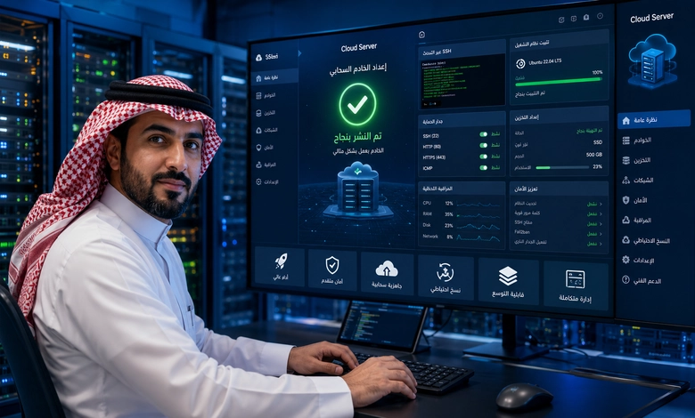 إعداد السيرفر السحابي لأول مرة بعد الشراء
