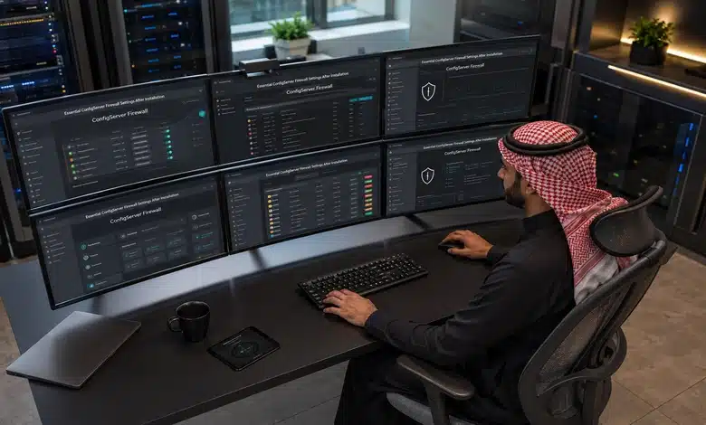 إعدادات ConfigServer Firewall الأساسية بعد التثبيت 