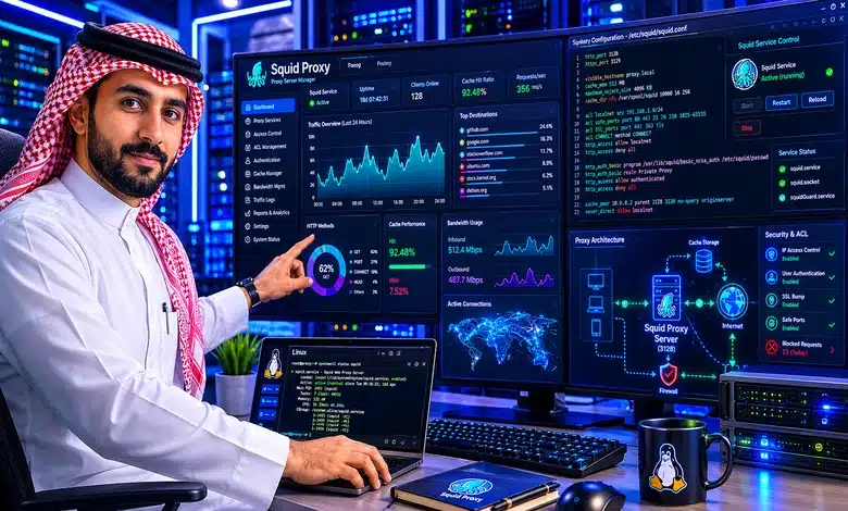 سيرفر بروكسي خاص وكيفية إنشائه باستخدام Squid Proxy
