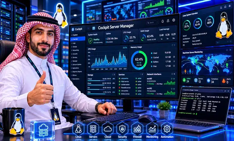 شرح إدارة السيرفر بـ Cockpit عبر واجهة ويب احترافية شرح إدارة السيرفر بـ Cockpit عبر واجهة ويب احترافية