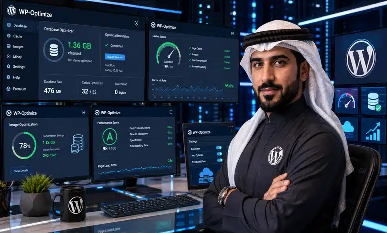 طريقة تنظيف قاعدة البيانات وتسريع الموقع بإضافة WP-Optimize طريقة تنظيف قاعدة البيانات وتسريع الموقع بإضافة WP-Optimize