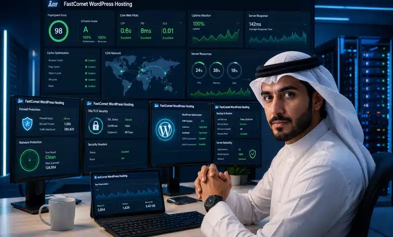 مراجعة استضافة FastComet ووردبريس كيف تؤثر استضافة FastComet ووردبريس على سرعة وأمان الموقع؟