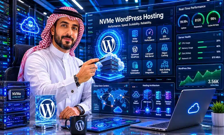 هل تفرق استضافة ووردبريس بمعالج NVMe في سرعة قاعدة البيانات؟ كيف تؤثر بنية السيرفر الحديثة على كفاءة استضافة مواقع ووردبريس؟