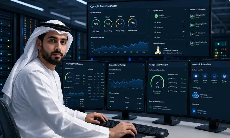 شرح إدارة السيرفر بـ Cockpit عبر واجهة ويب احترافية كيف تساعد إدارة السيرفر بـ Cockpit في تحسين أداء الخوادم؟