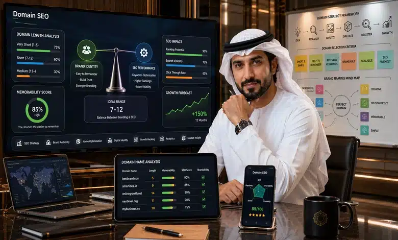 كيف يؤثر تأثير طول الدومين على السيو في تذكر المستخدم لاسم النطاق؟

