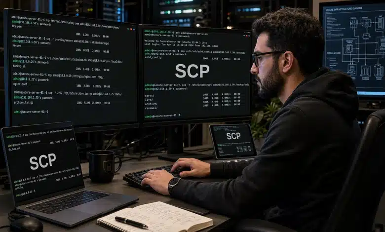 أسرع طريقة لنقل الملفات بين السيرفرات (SCP/Rsync) كيف يتم نقل الملفات بين السيرفرات باستخدام SCP؟