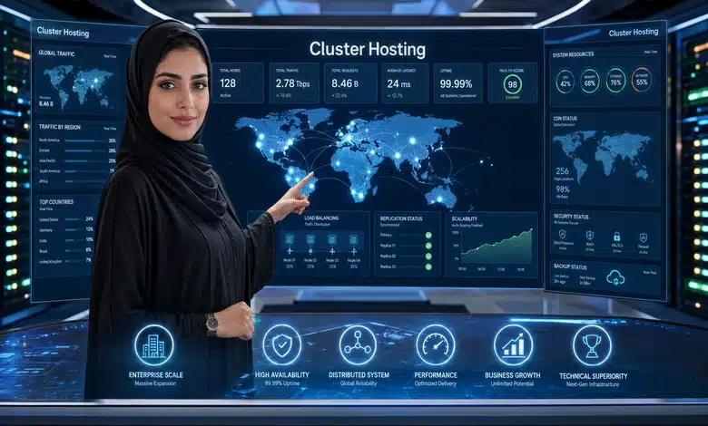أفضل شركة استضافة بميزة النسخ العنقودي (Clustered) لعدم سقوط الموقع لماذا تعتبر استضافة بميزة النسخ العنقودي الخيار الأفضل للمواقع الكبيرة؟