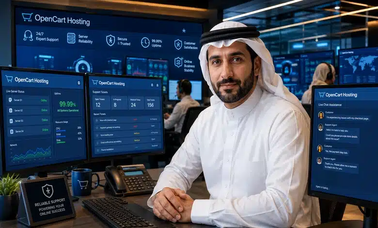 أفضل شركة استضافة تدعم الـ OpenCart للمتاجر المتوسطة مقارنة خدمات الدعم الفني داخل شركات استضافة متاجر OpenCart الاحترافية