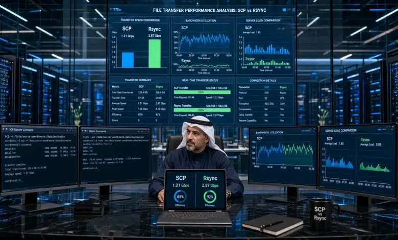 أسرع طريقة لنقل الملفات بين السيرفرات (SCP/Rsync) هل Rsync أسرع من SCP في نقل الملفات بين السيرفرات؟