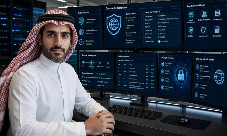 هل يمكن استعادة الدومين بعد انتهاء فترة السماح (Redemption)؟ استعادة الدومين بعد انتهاء فترة السماح بين المسؤولية الإدارية والحفاظ على الحقوق الرقمية