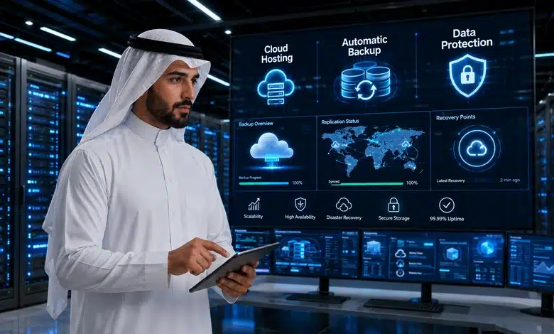 أفضل استضافة سحابية بنسخ احتياطي تلقائي حلول استضافة سحابية بنسخ احتياطي تلقائي تدعم استقرار المواقع الإلكترونية