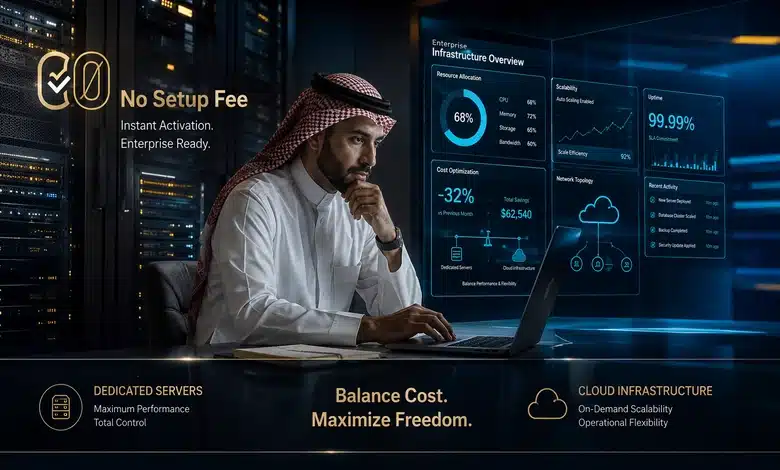 شركات سيرفرات مخصصة بدون رسوم إعداد (No Setup Fee) شركات سيرفرات مخصصة بدون رسوم إعداد بين التكلفة والمرونة التشغيلية