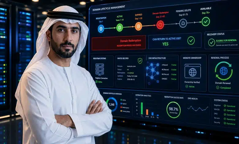 هل يمكن استعادة الدومين بعد انتهاء فترة السماح (Redemption)؟ ما الذي يحدث بعد انتهاء فترة الاسترداد وإمكانية عودة الدومين للاستخدام مجددًا