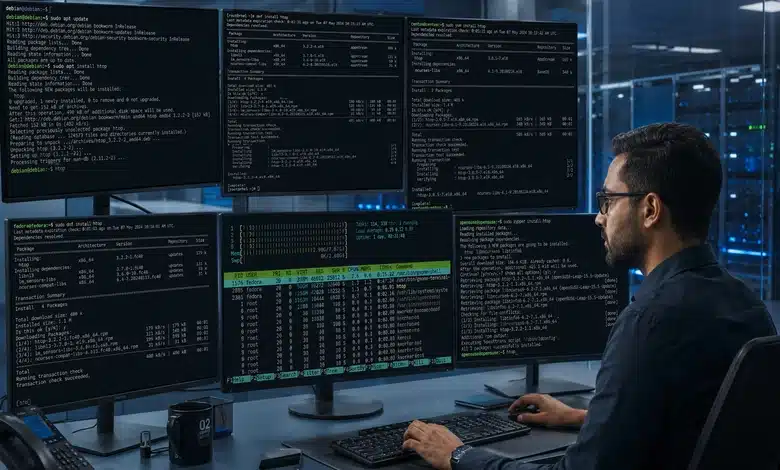 تثبيت أمر htop على توزيعات لينكس المختلفة 