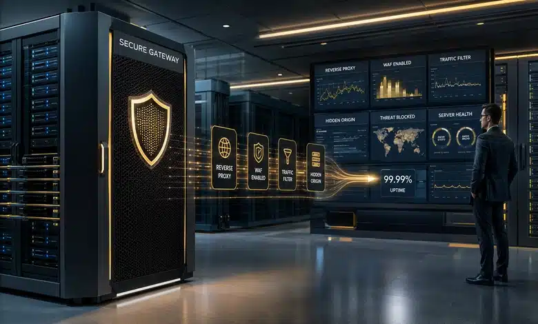 كيفية إخفاء الـ IP الحقيقي للسيرفر لحمايته من هجمات DDoS تعزيز حماية السيرفر بعد إخفاء عنوان IP