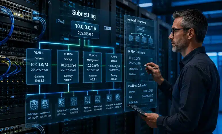 شرح تقسيم الشبكات Subnetting في السيرفرات بطريقة سهلة تعلم Subnetting للمبتدئين وتجنب الأخطاء الشائعة