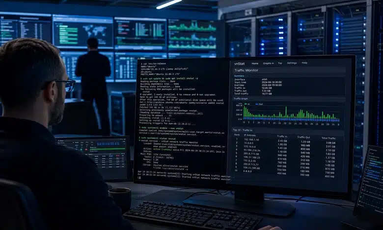 أفضل طريقة لفحص استهلاك السيرفر بأمر vnStat كيفية تثبيت وإعداد vnStat على توزيعات لينكس المختلفة