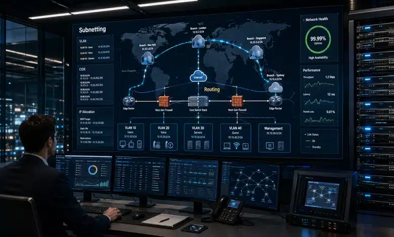 شرح تقسيم الشبكات Subnetting في السيرفرات بطريقة سهلة مفهوم تقسيم الشبكات Subnetting وأهميته في بيئات السيرفرات