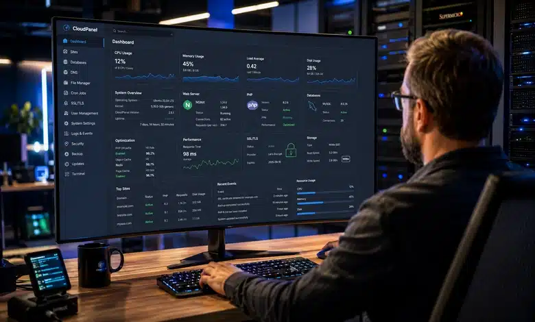 إعداد CloudPanel وتحسين أداء استضافة المواقع 