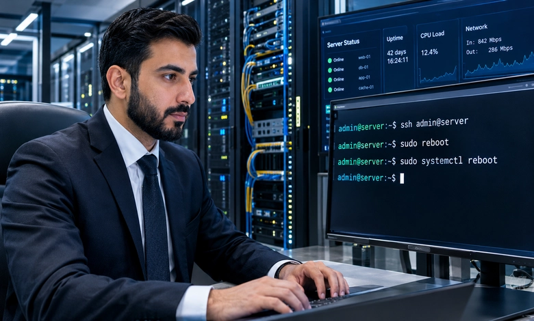 طريقة عمل ريبوت للسيرفر عن طريق SSH تطبيق الريبوت على توزيعات Linux وخوادم VPS