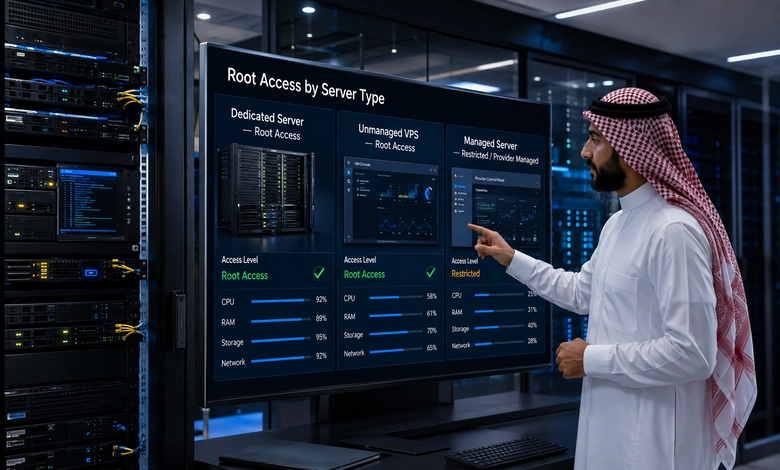 ما معنى Root Access في السيرفر المخصص؟ توفر Root Access حسب نوع السيرفر وطريقة إدارته