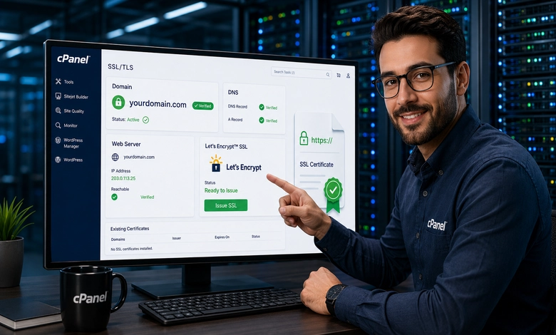 شرح تفعيل Let's Encrypt SSL من داخل الـ cPanel خطوات تثبيت وتفعيل Let's Encrypt SSL من داخل cPanel