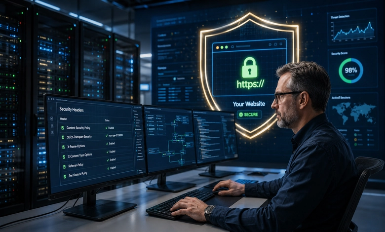 شرح تفعيل ترويسات الأمان Security Headers للموقع شرح تفعيل ترويسات الأمان Security Headers للموقع