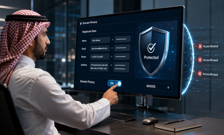 لماذا يجب تفعيل الـ Privacy Protection للدومين فور شرائه؟ مخاطر ترك بيانات مالك الدومين مكشوفة دون حماية