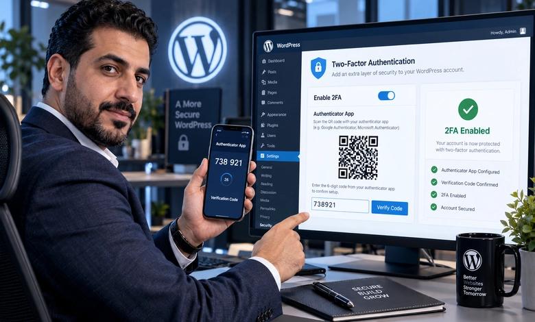 طريقة تفعيل المصادقة الثنائية (2FA) لحماية دخول الووردبريس طريقة تفعيل المصادقة الثنائية في ووردبريس باستخدام إضافة 2FA